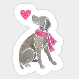 Watercolour Weimaraner Sticker